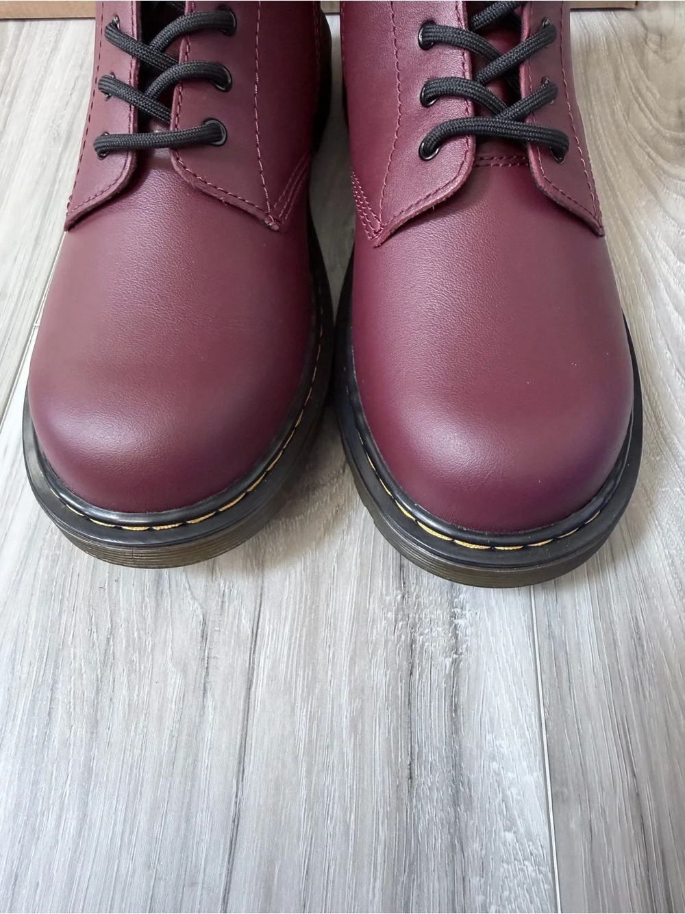 Dr. Martens 1460 Y Cherry Red Boots Women’s 7 Youth 6 NIB